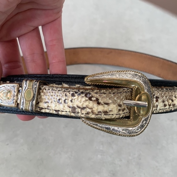 Nocona made in Texas genuine leather snake leather, size 32 main image 6